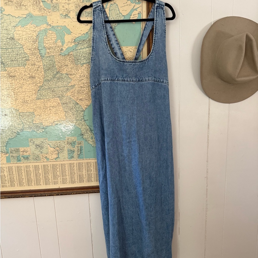 ASOS Design Midi Overalls denim Dress